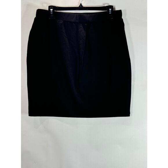 PHILOSOPHY REPUBLIC CLOTHING Women's Black Studded Trim Pull-On Mini Skirt SZ L - Picture 2 of 10